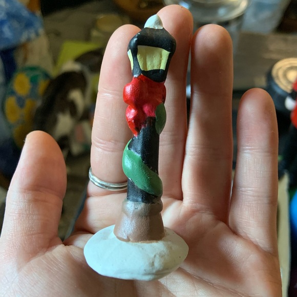 Vintage 7pc porcelain light village - Picture 6 of 10